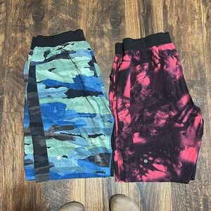 lululemon athletica Camouflage and Tie-Dye Shorts